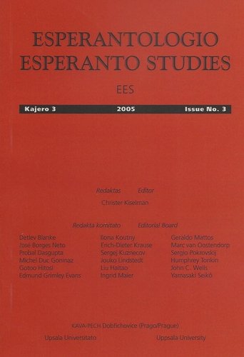 Kiselmann: Esperantologio - Esperanto Studies 3