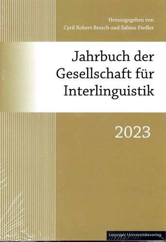 Brosch/Fiedler: Jahrbuch der Gesellschaft für Interlinguistik 2023